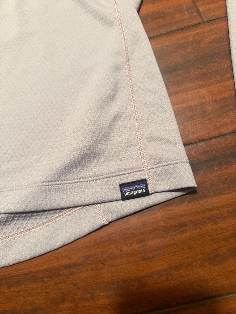 Patagonia Light Gray Women's Half-Zip Performance Pullover - Picture 3 of 7